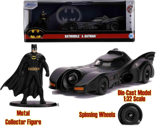 Batman 1989 - batmobile with batman - 1:32 die-cast model