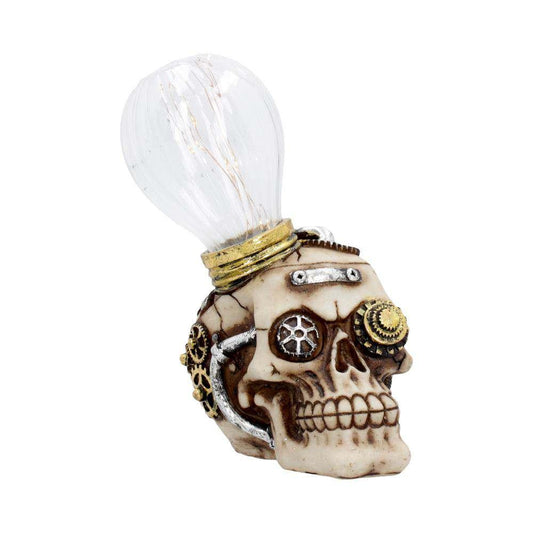Bright idea light up steampunk skull - Robotto