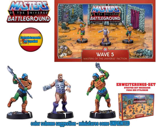 Masters of the Universe:battleground - wave 5 - masters of the universe faction - edición española