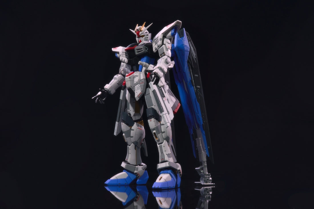 a robot that is standing in the dark