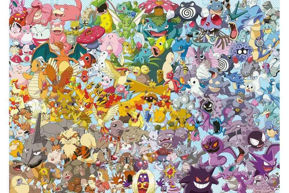 Pokemon: Pokédex - Utmanande Jigsaw Pussel 1000 Bitar - Robotto