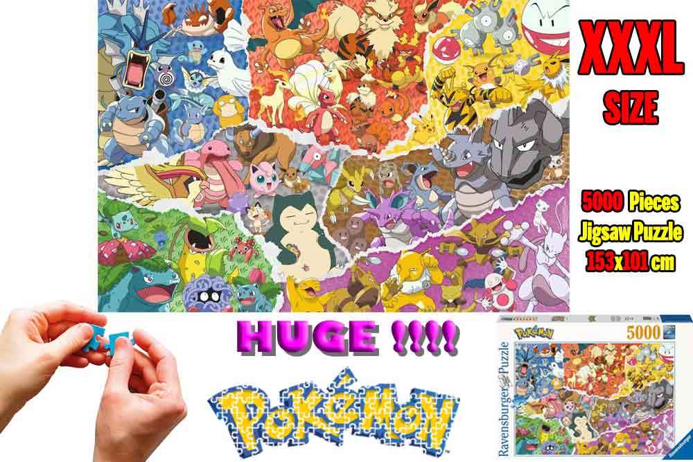 Pokémon: Elementen - Gigantisk pussel 5000 bitar ravensburger