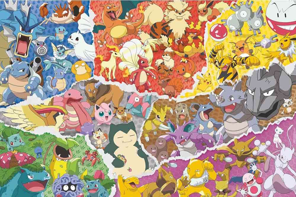 Pokémon: Elementen - Gigantisk pussel 5000 bitar ravensburger