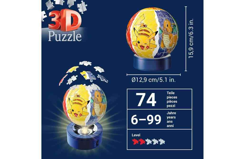 Pokémon - 3D pussel nattlampa ravensburger