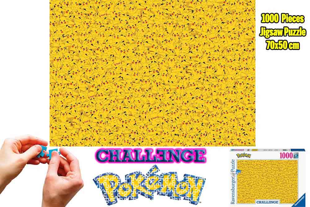 Pokemon: Pikachu - Utmanande pussel 1000 bitar ravensburger