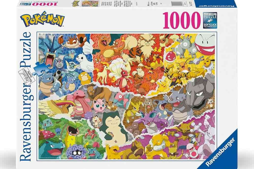 Pokemon: Pokemon Typer - 1000-delars pussel ravensburger