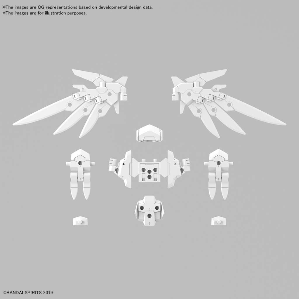 30mm Optiska Poängsystem Set 17 Vingeenhet 1 1/144 bandai model kit gunpla