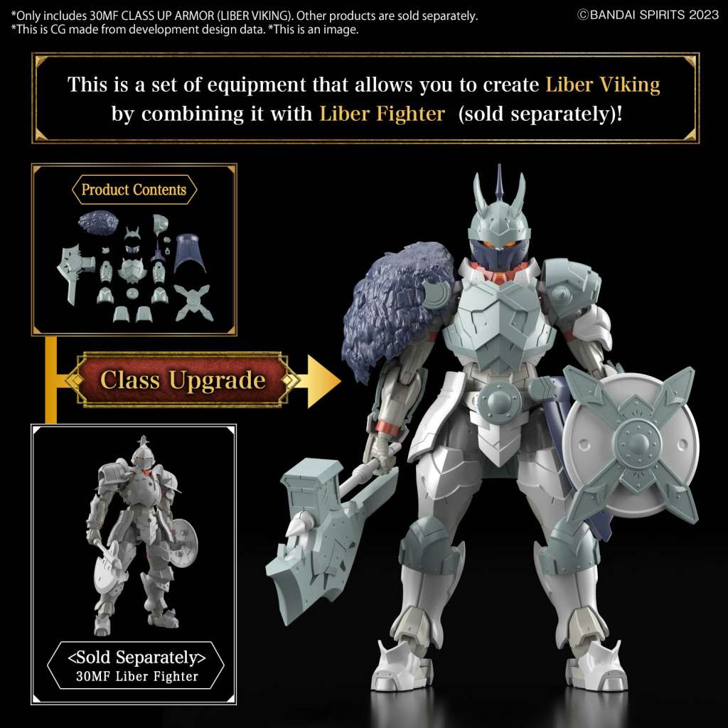 30mf Class Up Armor Liber Viking bandai model kit gunpla