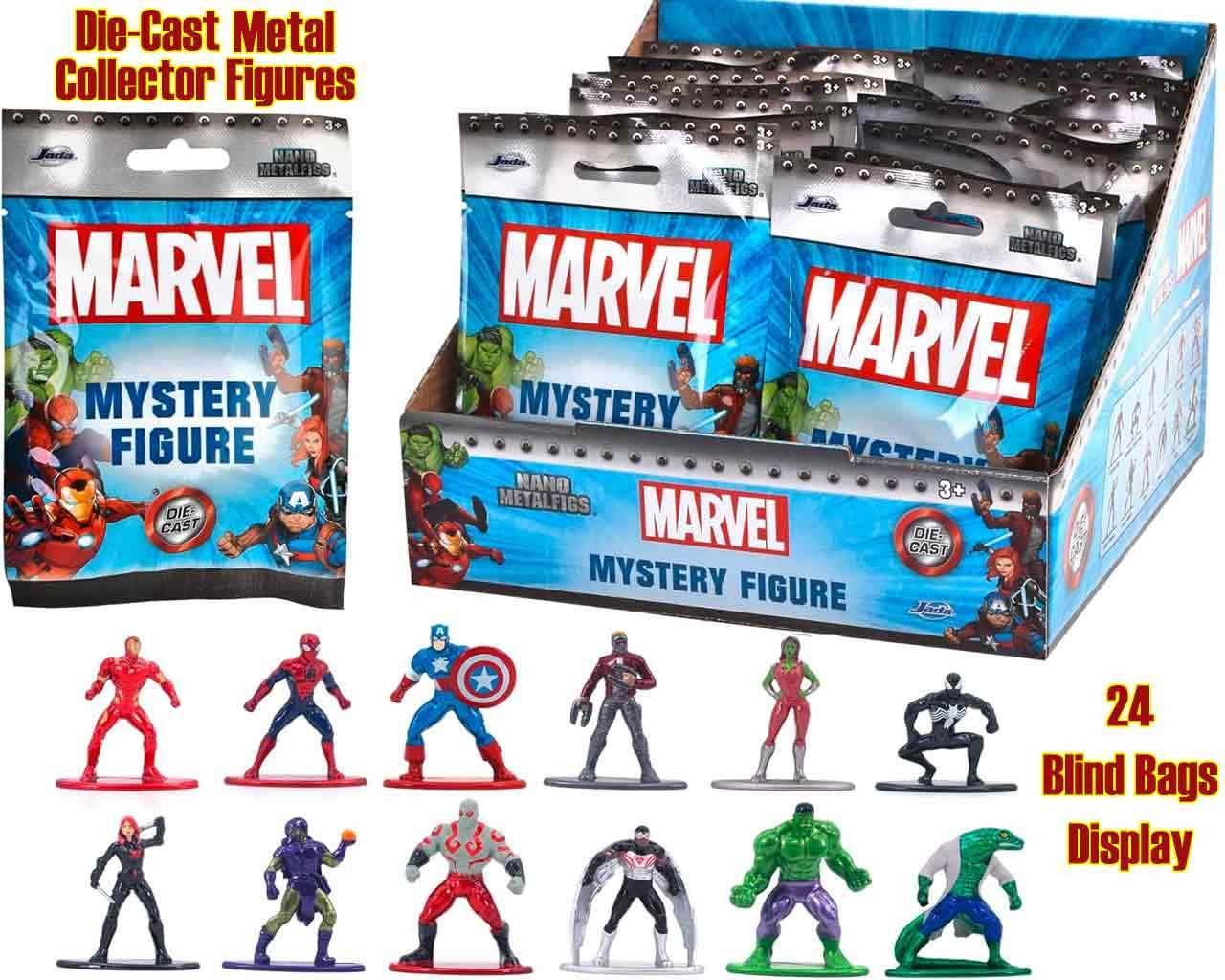 Marvel - Nano Metal Figures Blind Bag Display (24) jada toys