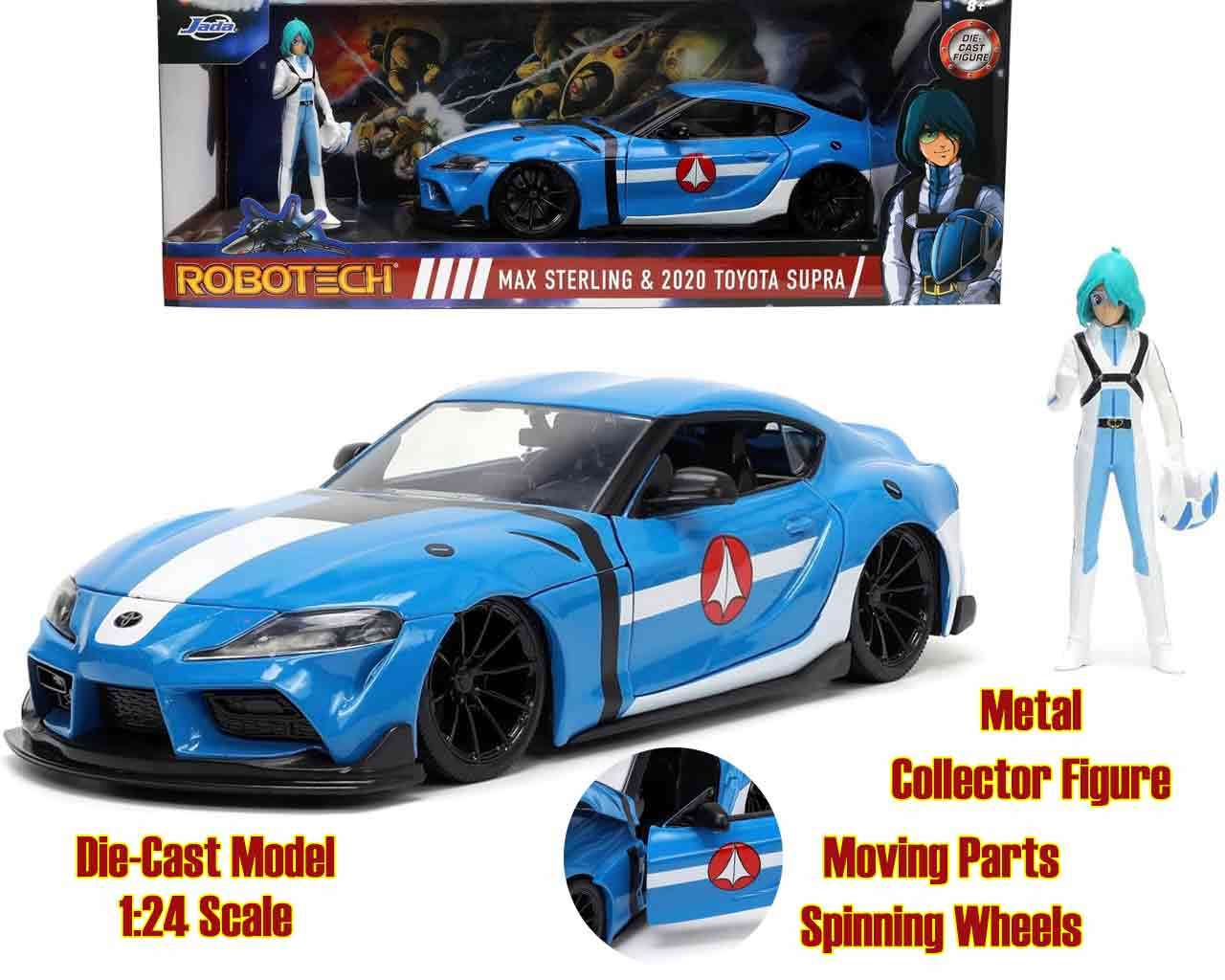 Robotech - 2020 Toyota Supra med Max Sterling - 1:24 Die-cast Modell jada toys