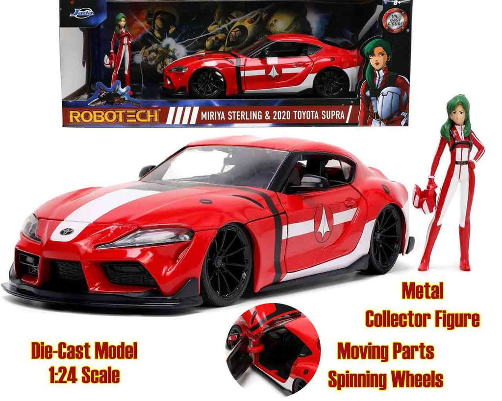 Robotech - 2020 Toyota Supra med Miriya Sterling - 1:24 Die-Cast Modell jada toys