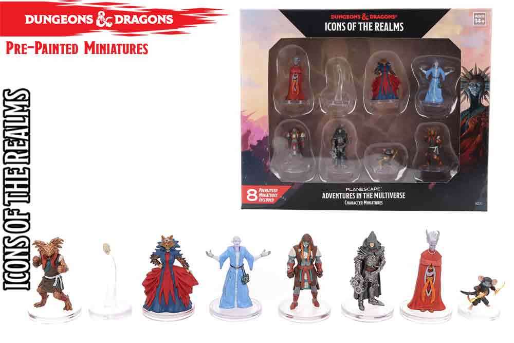 Dungeons & Dragons - Icons of the Realms - Planescape: Adventures in the Multiverse - Karaktärsminiatyrer wizkids