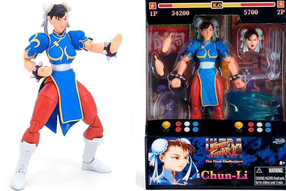 Street Fighter 2: Chun-Li Blå Klänning - De Luxe Actionfigur Skala 1:12 - Robotto