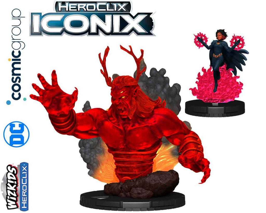 DC HeroClix Iconix - Trigon och Raven wizkids