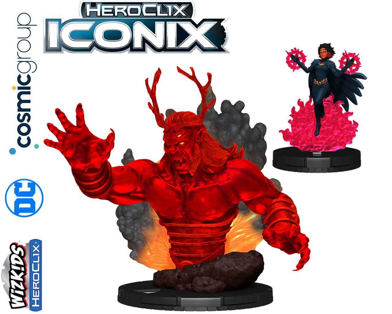 DC HeroClix Iconix - Trigon och Raven wizkids