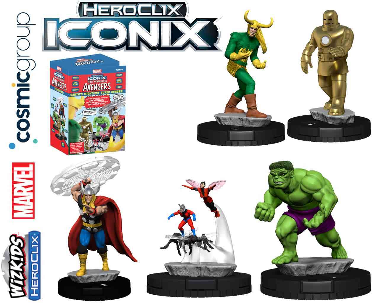 Marvel HeroClix Iconix - Avengers Första Utseende wizkids