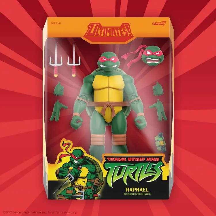 TMNT Ultimates! W12 Raphael Animated 2003 AF - Kvalitetsfigur super 7