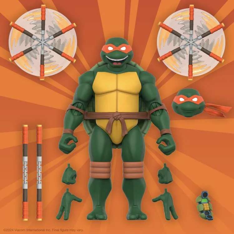 TMNT Ultimates! W12 Michelangelo Animated 2003 Actionfigur super 7