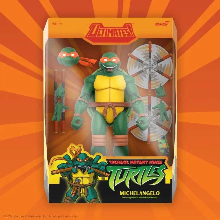 TMNT Ultimates! W12 Michelangelo Animated 2003 Actionfigur super 7
