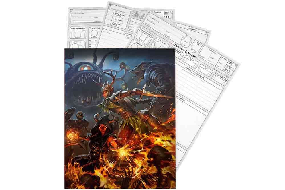 Dungeons & Dragons - Karaktärsblad 2024 wizards of the coast