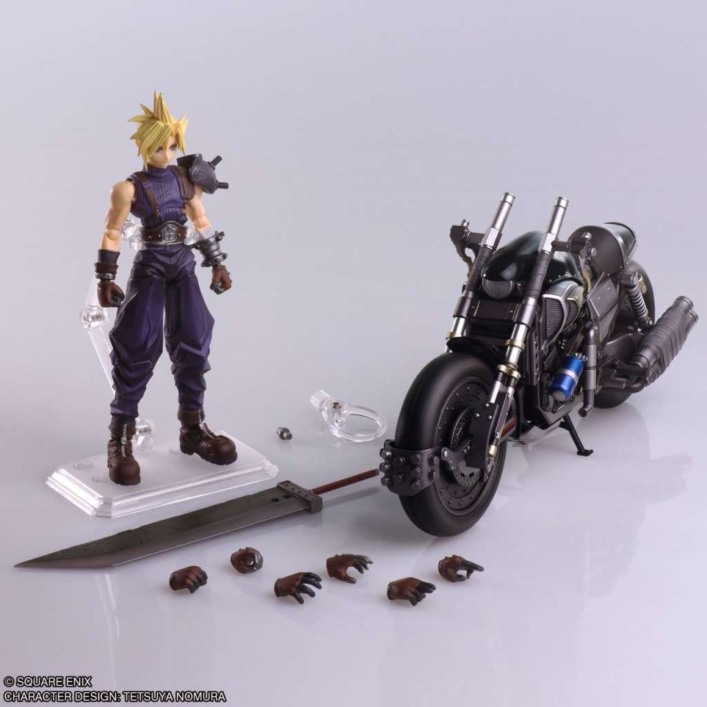 FF 7 Cloud & Hardy Daytona Bring Arts AF - Samlarfigur square enix