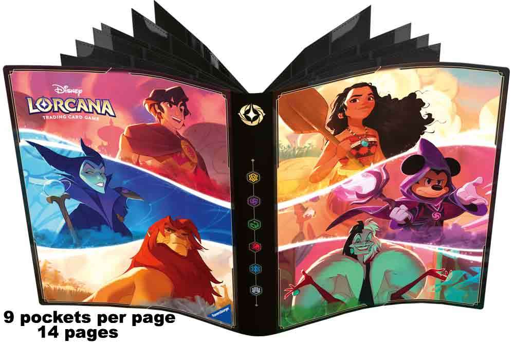 Lorcana 9-pocket kortportfölj - Nicholas Kole konst ravensburger