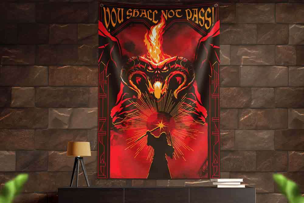 Lord of the Rings - Balrog Vägghängning fanattik