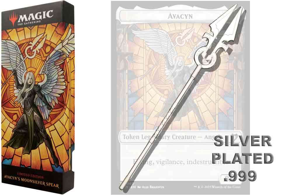 Magic the Gathering - Avacyn's Moonsilver Spear - .999 Silver Plated Replica fanattik