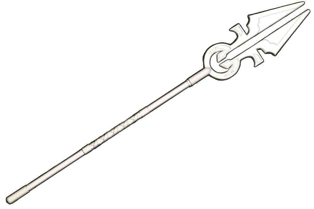 Magic the Gathering - Avacyn's Moonsilver Spear - .999 Silver Plated Replica fanattik