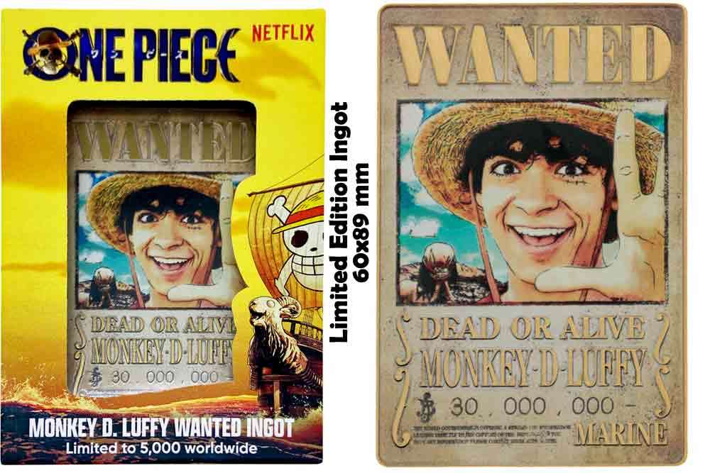 One Piece Wanted Poster Limited Edition Ingot fanattik
