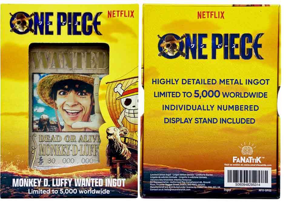 One Piece Wanted Poster Limited Edition Ingot fanattik