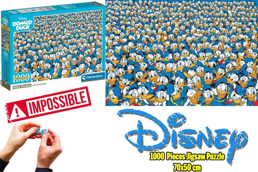 Disney Donald Duck - Impossible 1000-bit Jigsaw Puzzle clementoni
