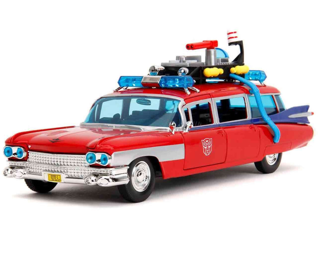 Ghostbusters - Transformers Ecto-1 x Optimus Prime - Begränsad upplaga - 1:24 Die-cast modell jada toys