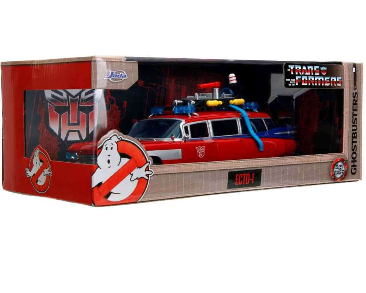 Ghostbusters - transformers - ecto-1 x optimus prime - begränsad upplaga - 1:24 die-cast modell