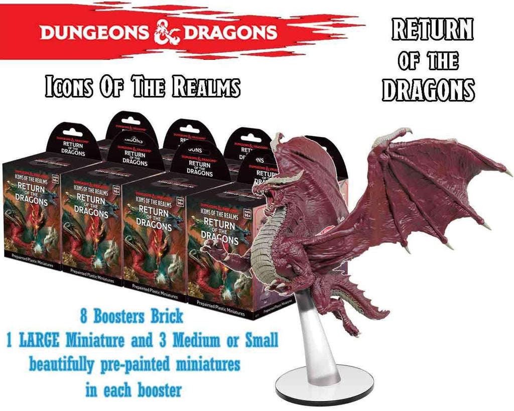 Dungeons & Dragons - Icons of the Realms - Return of the Dragons – Booster Brick (8) - Robotto