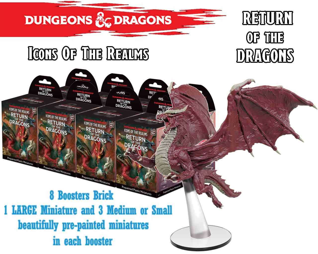 Dungeons & Dragons - Icons of the Realms - Return of the Dragons – Booster Brick (8) wizkids