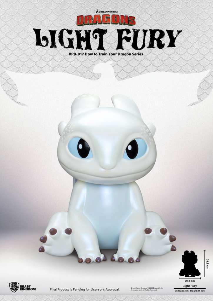 How to Train Your Dragon Light Fury Series Vinyl Pengarbank beast kingdom