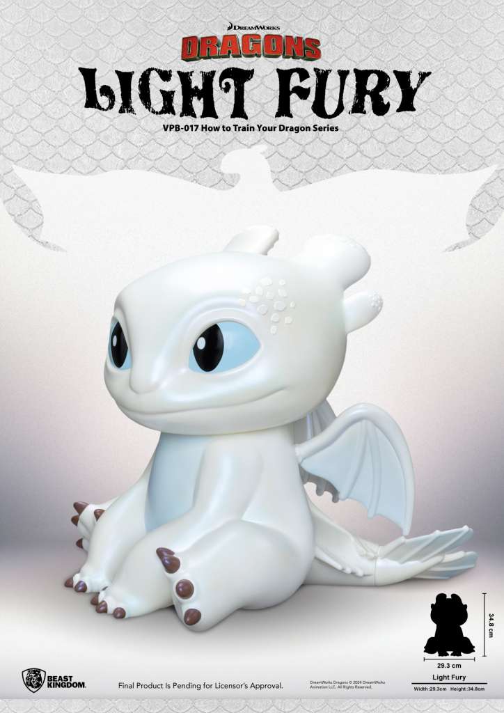 How to Train Your Dragon Light Fury Series Vinyl Pengarbank beast kingdom