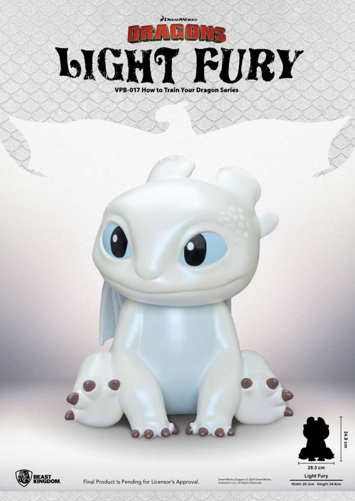 How to Train Your Dragon Light Fury Series Vinyl Pengarbank beast kingdom