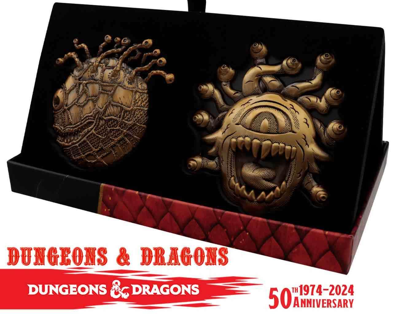 Dungeons & Dragons 50th Anniversary Beholder Twin Medallion Set - Robotto