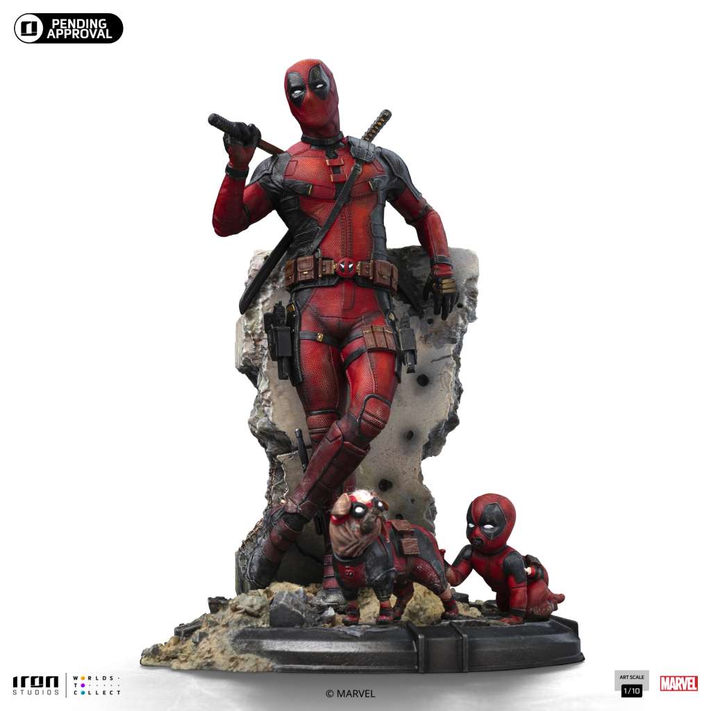 Deadpool & Wolverine Deadpool 1/10 Figur - Limited Edition iron studios