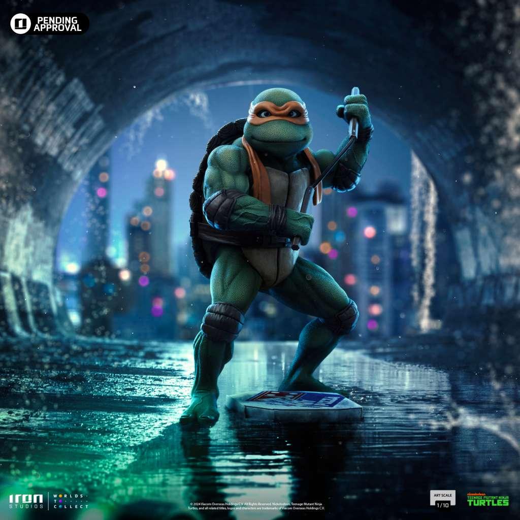 TMNT Movie Michelangelo 1/10 Staty - Robotto