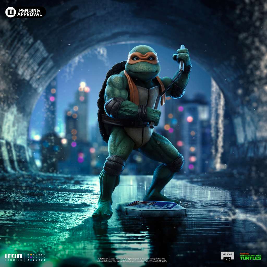 TMNT Movie Michelangelo 1/10 Staty iron studios