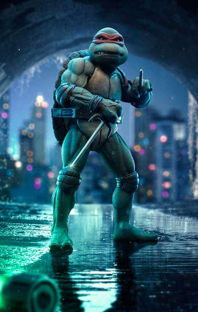 TMNT Film Raphael 1/10 Staty - Robotto