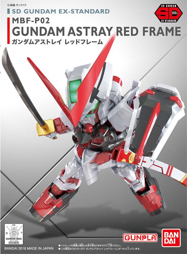 SD Gundam Red Frame EX Standard 007 - Byggsats och Samlarobjekt bandai model kit gunpla