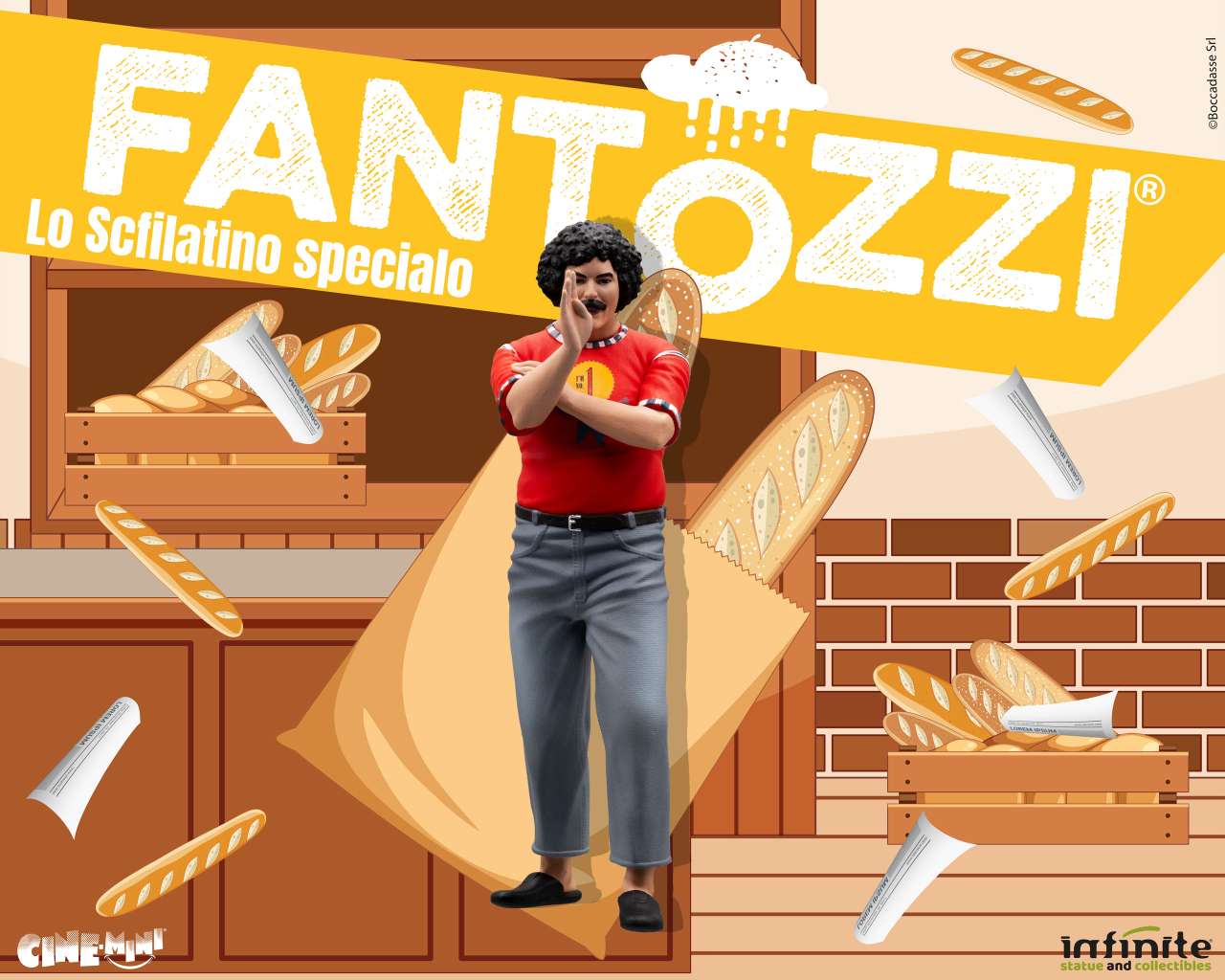 Fantozzi Cecco Lo Scfilatino Specialo Cinemini PVC Figurer infinite statue