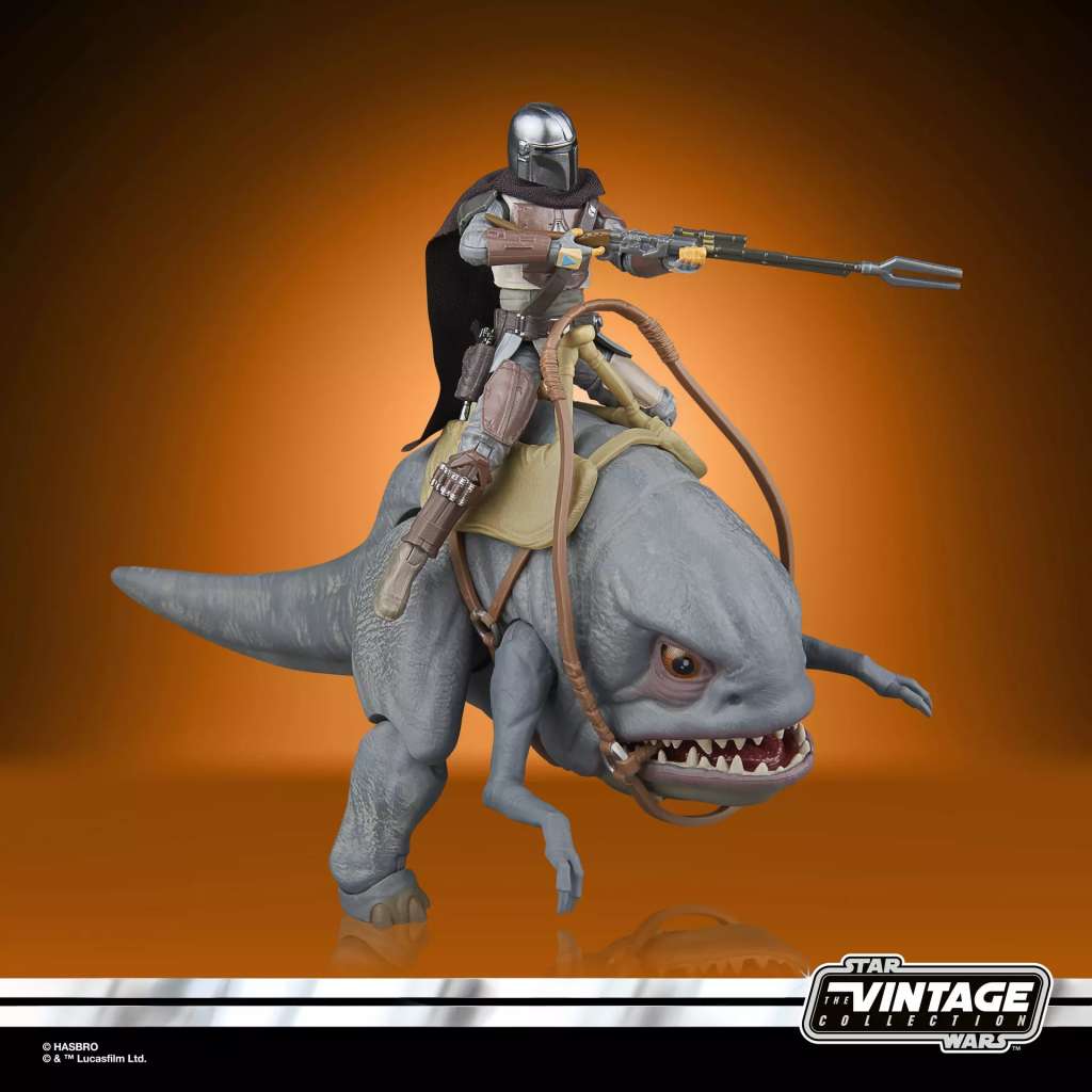 Star Wars Vintage Blurrg och The Mandalorian Actionfigur hasbro