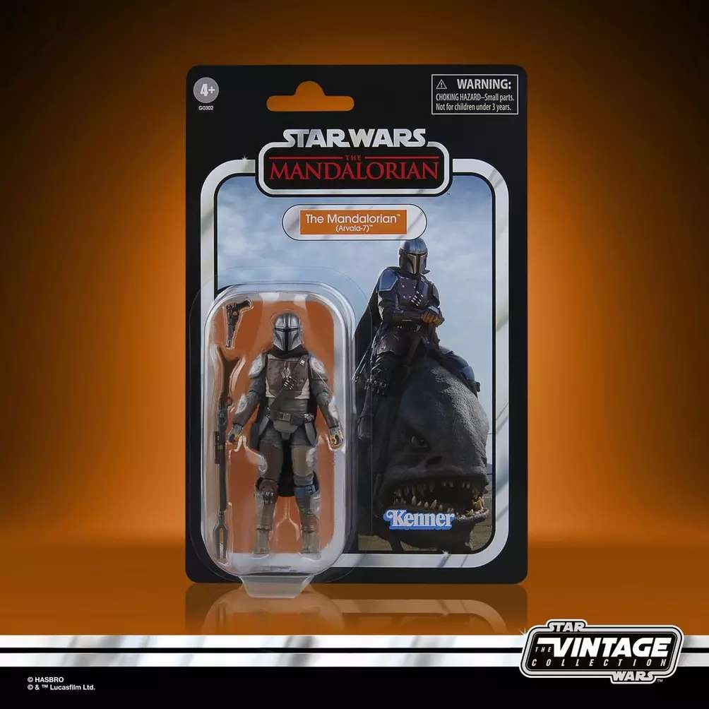 Star Wars Vintage Blurrg och The Mandalorian Actionfigur hasbro