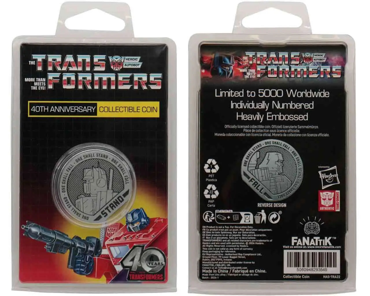 Transformers - 40th Anniversary - Collectible Coin