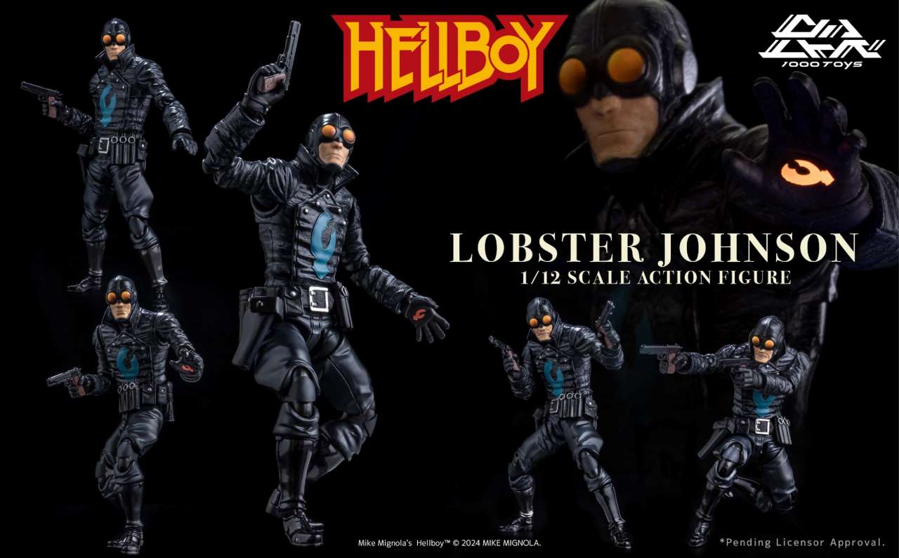 Hellboy Lobster Johnson 1/12 Scale Action Figure 1000toys